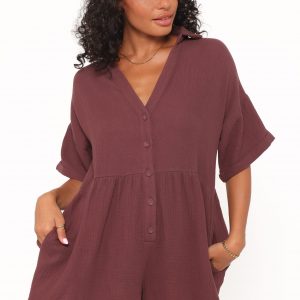 Winny Romper - Chocolate